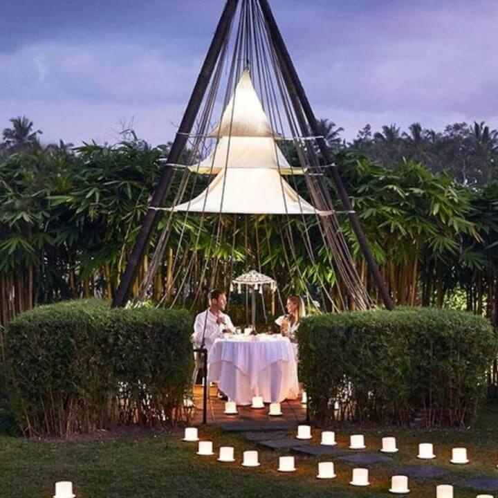 Candlelight Dinner with Garden View at Kamandalu Resort Ubud